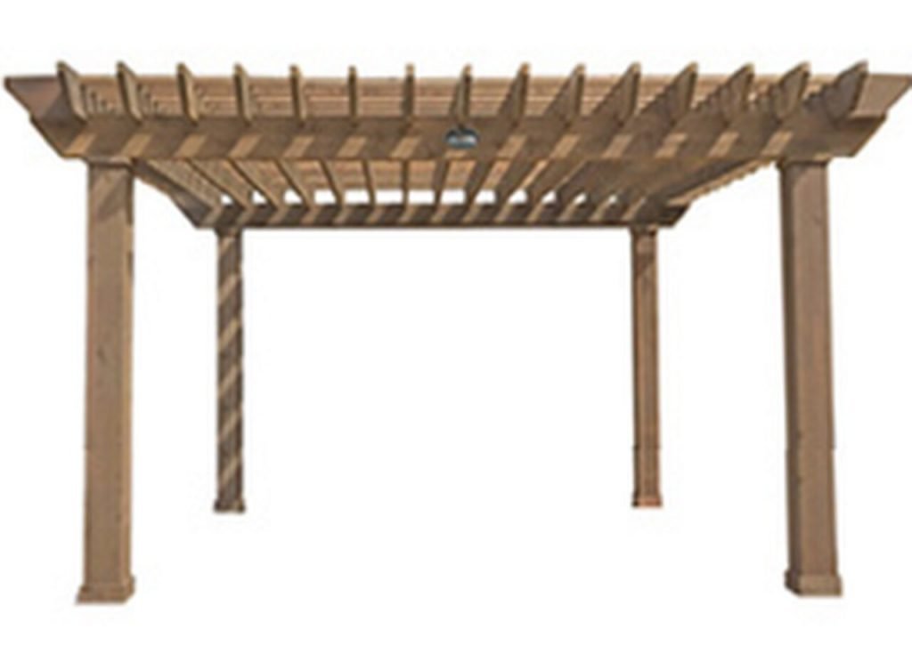 The rustic pergola